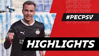 DEBUT GOAL Mario Götze 😍 Mvogo stops penalty ⛔️  HIGHLIGHTS PEC Zwolle  PSV [upl. by Siegfried]