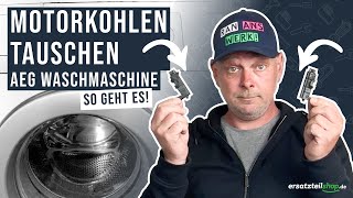 AEG Waschmaschine Motorkohlen tauschen [upl. by Yecad756]