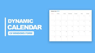 Create a Dynamic Calendar in C Windows Form [upl. by Nahgrom887]