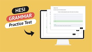 HESI A2 Grammar Practice Test [upl. by Yaffit935]