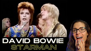 LucieV Reacts for the first time to David Bowie  Starman Top Of The Pops 1972 [upl. by Airtina227]