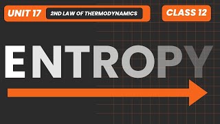 Entropy and 2nd Law of Thermodynamics  Unit 17 Second Law of Thermodynamics [upl. by Halland223]