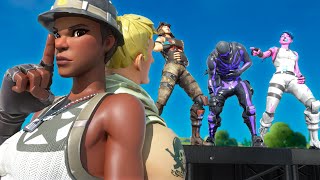 this Fortnite FASHION SHOW made fun of my NO SKIN then I showed them my RECON EXPERT they cried [upl. by Susannah]