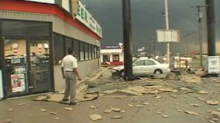 Extreme Wind Video  Derecho Downburst in Hudson Oaks Texas [upl. by Snahc]