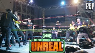 Hangman Adam Page ATTACKS Swerve Strickland at Wrestling Revolver UNREAL [upl. by Ecnarual289]