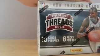 2012 13 Panini Threads Basketball Retail Blaster Box Break [upl. by Uase]