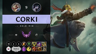 Corki Mid vs Hwei  KR Master Patch 1410 [upl. by Athalee387]