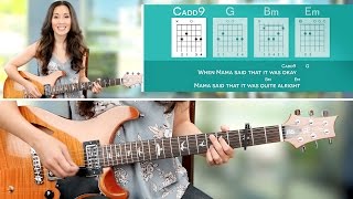 How to Play quotMama Saidquot by Lukas Graham on Guitar  Chords amp Lyrics  Guitar Lesson [upl. by Yahsal881]