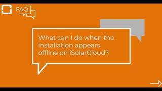 Sungrow TechTipp Installation appears offline in iSolarCloud [upl. by Garland]