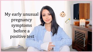 My 10 Early WEIRD Pregnancy Signs and Symptoms How I knew I was pregnant before a positive test TWW [upl. by Press]