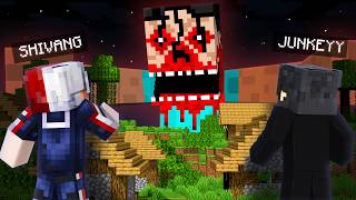 BLOODY HEROBRINE Attacked Our World In Minecraft 😱 [upl. by Tollmann]