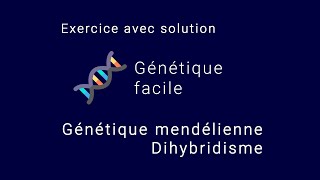 Solution dun exercice de génétique mendélienne sur le dihybridisme [upl. by Dorrehs]