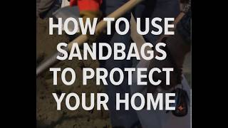 How to use sandbags to protect your home [upl. by Agni]