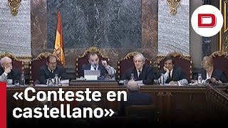 «Conteste en castellano o asuma las consecuencias» el juez Marchena durante el juicio del procés [upl. by Corrinne]