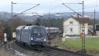 4K Züge auf der Schwäbischen Alb StuttgartMünchen [upl. by Anyrak702]