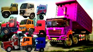 TRUK OLENG DJ  FUNNY DANCE TRUCK  TRUK JOGET JOGET LUCU  TRUK DANCE TIK TOK  DUMP TRUCK [upl. by Adnirolc]