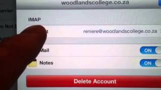 IPAD email settings check pop or imap [upl. by Inerney]