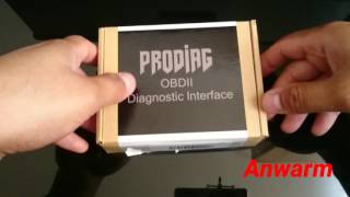 Prodiag OBD2 Diagnostic Interface Android Operating Review [upl. by Coriss248]