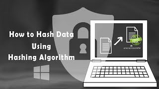 How to Hash Data or File on Windows using Hashing Algorithm  Hashing Data Integrity Example [upl. by Akeemaj970]