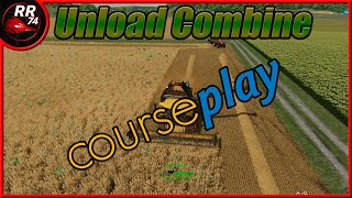 FS22 Coursplay Unload combine and drive grain home to silo farmingsimulator22 courseplay [upl. by Navis498]