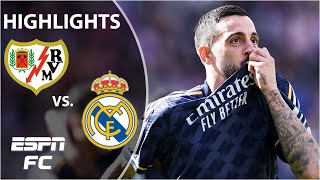 Rayo Vallecano vs Real Madrid  LALIGA Highlights  ESPN FC [upl. by Osmund938]