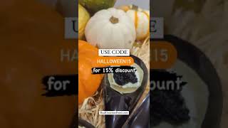 Halloween Themed Food with Luxury Caviar and Pumpkin Bowl  Halloween Discount [upl. by Philbrook756]