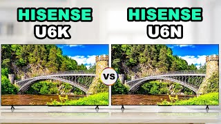 Hisense U6N vs U6K  MiniLED Smart 4K Google TV [upl. by Einnij]