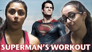 WE TRIED HENRY CAVILLS SUPERMAN WORKOUT feat Michelle Khare [upl. by Anse]