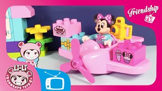 Lego Duplo Disney Minnies Cafe  LILI UNWRAPS TOYS  Friendship TV [upl. by Nagle440]