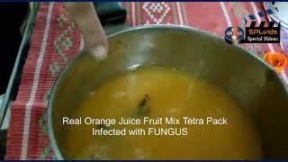 Be Careful while buying Tetra Pack Juices  Fungus in Real Fruit Mix Juice [upl. by Eibmab]