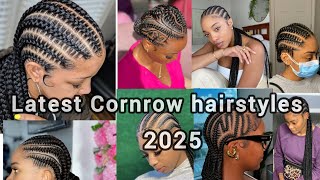 Latest Cornrow Braids Hairstyles 4 Ladies  latest hairstyles naturalhairstyles cutehairstyles [upl. by Biondo]