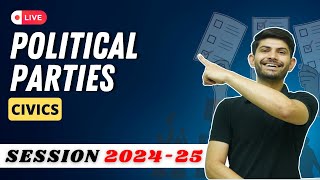 Political Parties  Live Poll Session PYQs and MIQs  Civics Class 10 202425 [upl. by Ayamahs]