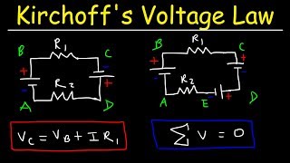 Kirchhoffs Voltage Law  KVL Circuits Loop Rule amp Ohms Law  Series Circuits Physics [upl. by Jenny]