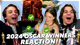 2024 Oscar Winners REACTION [upl. by Coppock687]