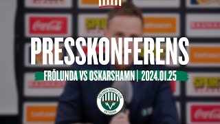 Presskonferensen efter Frölunda  Oskarshamn [upl. by Yelnats277]