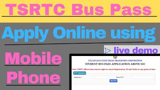 TSRTC Student bus pass apply online ⚠️ Using android mobile ⚠️  Pranil Biradar [upl. by Ahsieuqal]