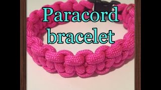 How to Make a Onecolor Paracord Bracelet [upl. by Mendy537]