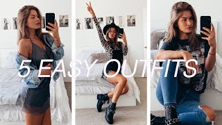 HOW TO STYLE COMBAT BOOTS 5 Outfits  Dr Martens Looks [upl. by Donahue]