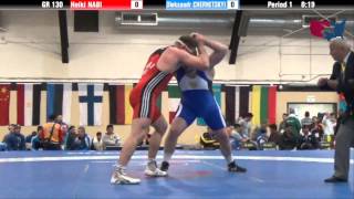 130 KG R16  Heiki Nabi EST vs Oleksandr Chernetskyi UKR [upl. by Dnomaid451]