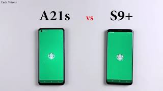 SAMSUNG A21s vs S9 Speed Test amp Size Comparison [upl. by Rehpretsirhc670]