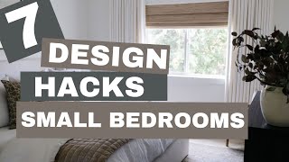 7 TOP SMALL BEDROOM DESIGN HACKS [upl. by Lasala313]