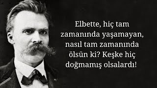 Kendi rızasıyla ölmek üzerine  Friedrich Nietzsche [upl. by Sydelle]