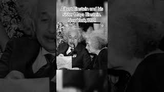 Albert Einstein and his sister Maya Einstein New York 1939 history education alberteinstein [upl. by Atteval485]