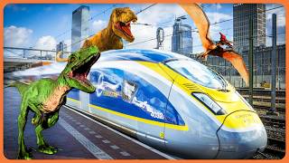 DINOSAURS AND TRAINS with TierZoo [upl. by Hedy]