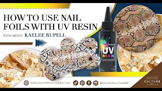 How To Use Nail Foils With UV Resin [upl. by Nirrak]