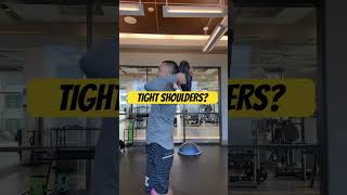 Tight shoulders equals broke jump shot Use this exercise to get back right [upl. by Valentino799]