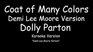 Dolly Parton  Coat Of Many Colors Deri Lee Moore Version KARAOKE [upl. by Peer318]