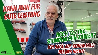 Kann man für gute Leistung noch 12€14€ Stundenlohn zahlen Ich sage auf keinen Fall  WCS Goch [upl. by Keely]