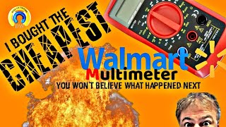 CHEAPEST WALMART Multimeter EverStart 10711WDI Manual Ranging meter [upl. by Sidalg]