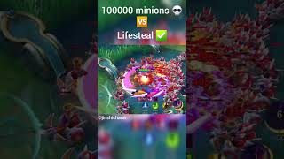 10k minions💀 vs Lifesteal ✅️ mobilelegends mobilelegendsbangbang mlbbcreatorcamp mobilelegend [upl. by Annat]